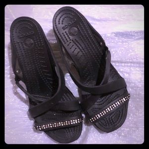 New Crocs Heel Sandals 9W